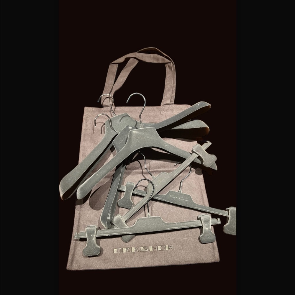 RICK OWENS Tote + 3 top hanger + 3 bottom hangers